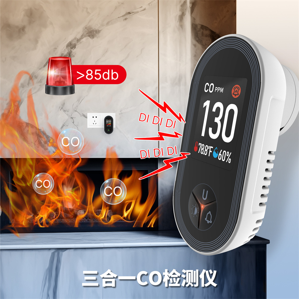 Co Detector Plug - Detektor tlenku węgla 3 w 1