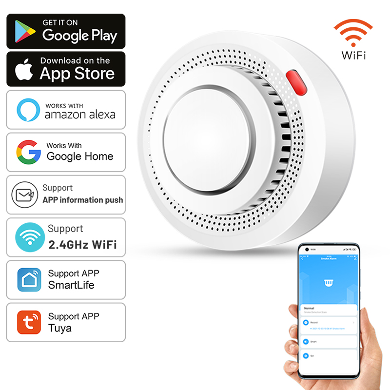 Smoke Detector Interconnected - Czujnik dymu Tuya Smart WiFi, ochrona