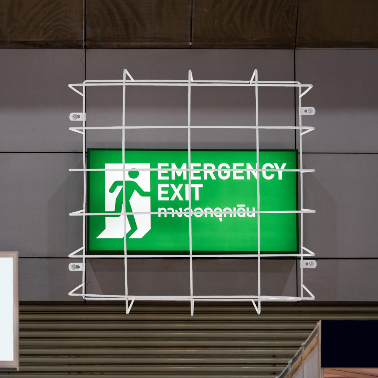 Emergency Exit Sign - Osłona ochronna na lampę awaryjną ze