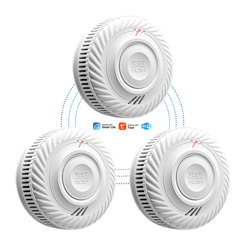 Smoke Detector Interconnected - Czujnik dymu zasilany bateryjnie, bezprzewodowy, inteligentny,
