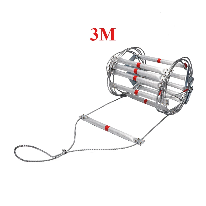 Fire Escape Ladder - Wytrzymała drabina sznurkowa 3M, drabina sznurkowa