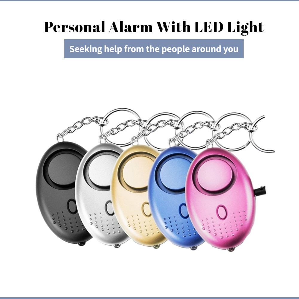Personal Alarm Keychain - 130dB Alarm samoobrony anty-wilk dziewczyna dziecko