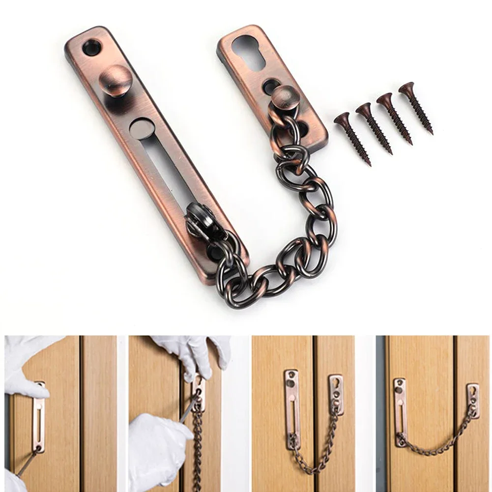 Security Chain Door - Łańcuch do drzwi z zamkiem, zabezpieczenie