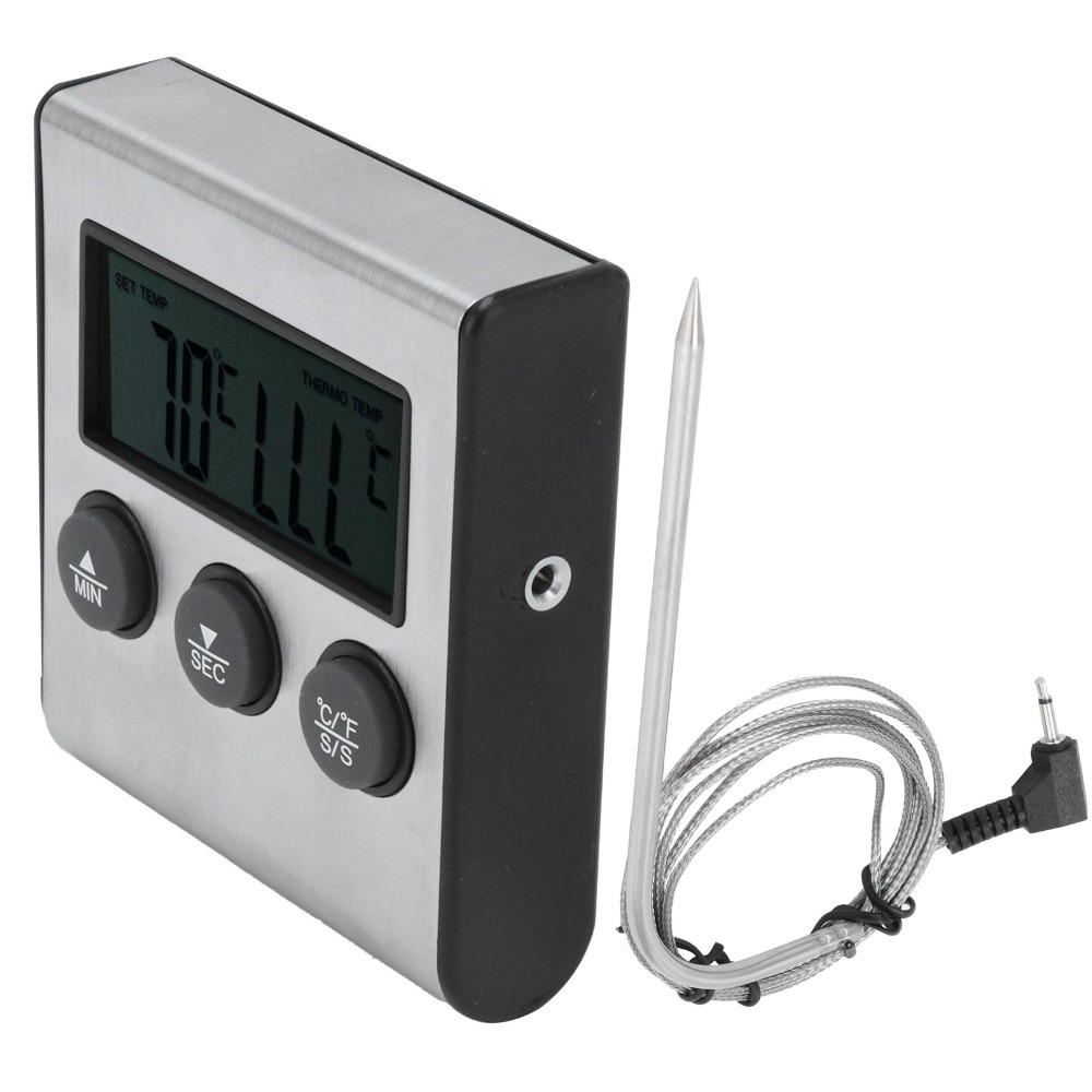 Pool Alarm Float - Srebrny Cyfrowy Termometr do Mięsa BBQ