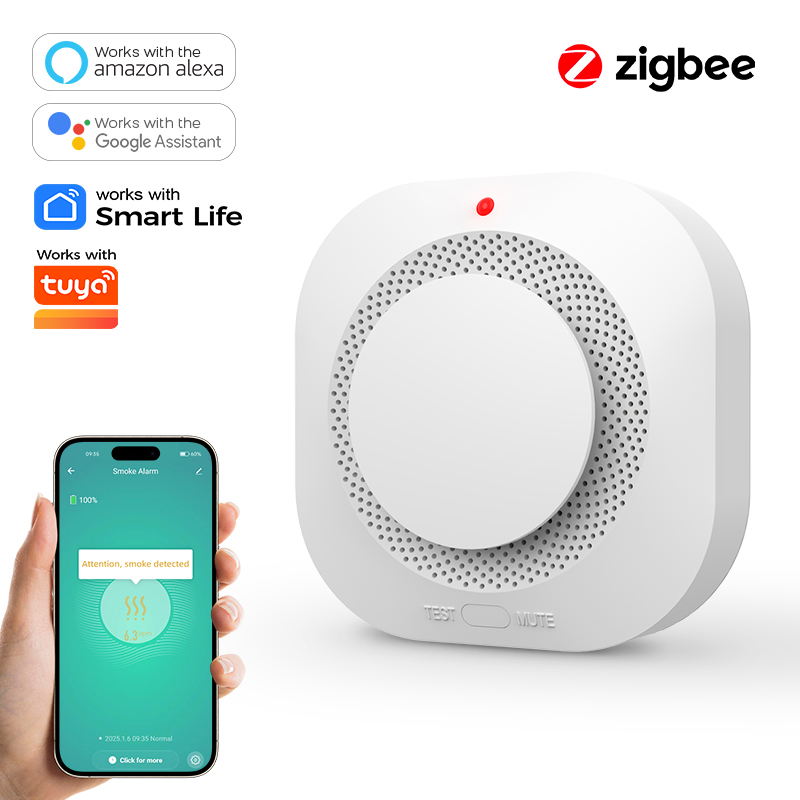 Czujnik dymu ZIGBEE do ochrony – Smoke Detector Interconnected recenzja i cena