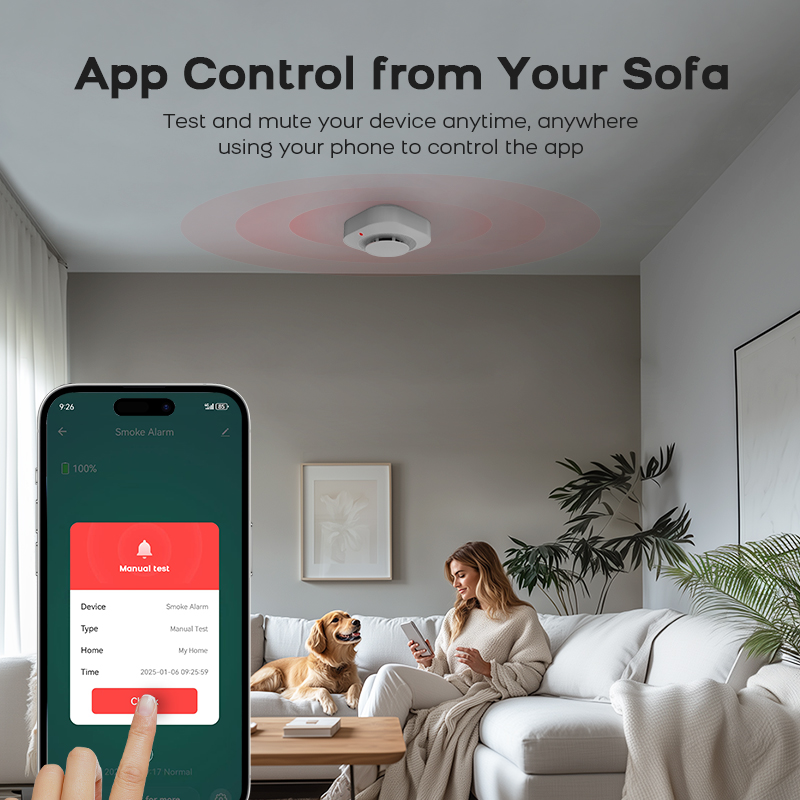 Czujnik dymu ZIGBEE do ochrony – Smoke Detector Interconnected recenzja i cena