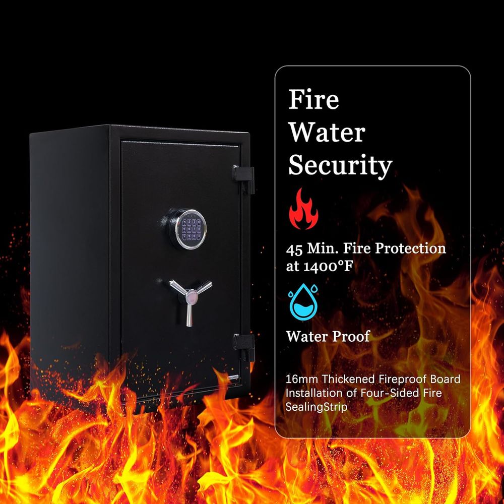 Duży sejf na pistolety z zamki – Fire Safe Document recenzja i cena