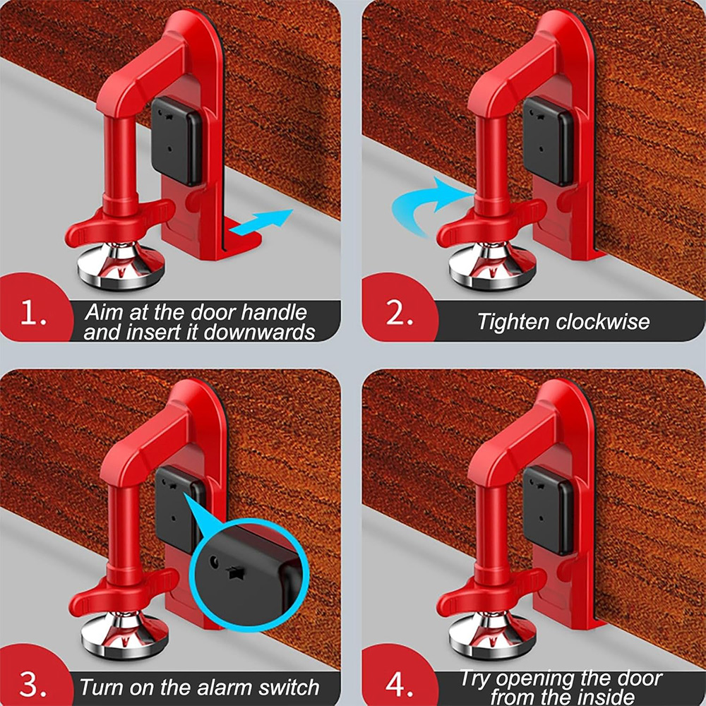 Alarmowy stoper do drzwi zasil – Door Stop Alarm recenzja i cena