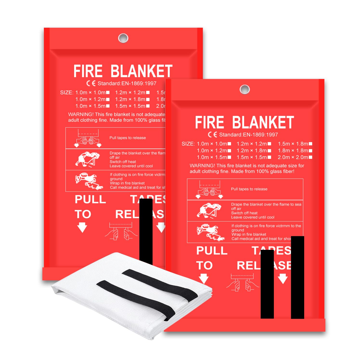 Koc przeciwpożarowy 2 sztuki 2 – Fire Blanket Kitchen recenzja i cena