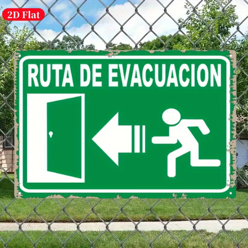 (Obraz z blachy 2D) Metalowy z – Emergency Exit Sign recenzja i cena