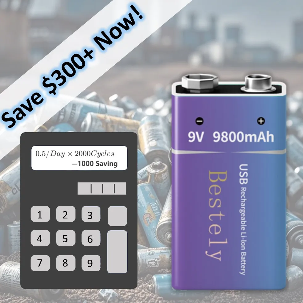 Akumulator 9V, 9800mAh, duża p – Smoke Detector Interconnected recenzja i cena