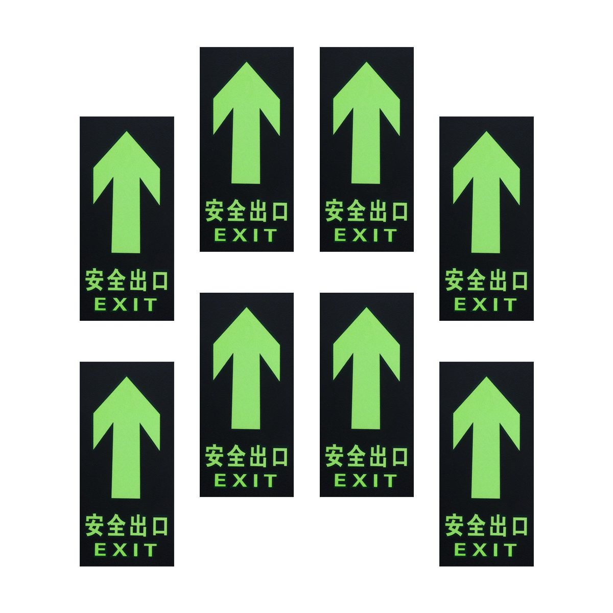 8 szt. Świecące naklejki na śc – Emergency Exit Sign recenzja i cena