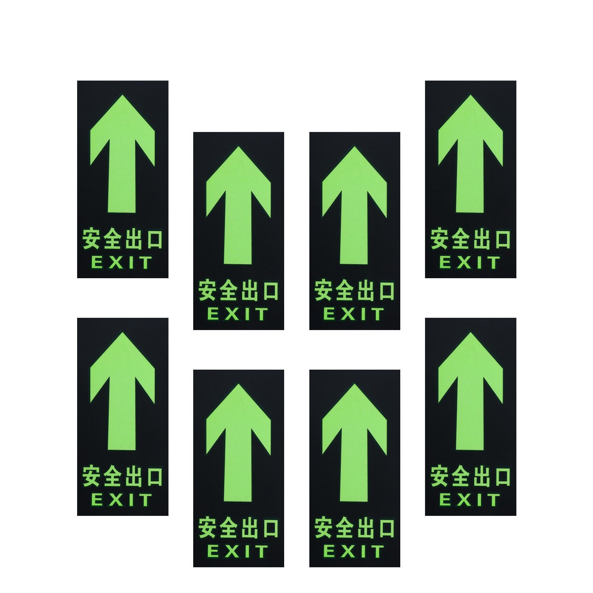 8 szt. Świecące naklejki na śc – Emergency Exit Sign recenzja i cena