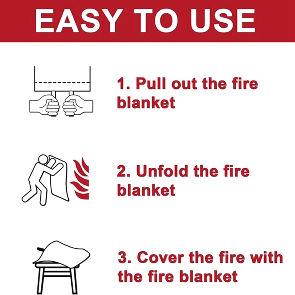 AED2-Koc przeciwpożarowy, koc  – Fire Blanket Kitchen recenzja i cena