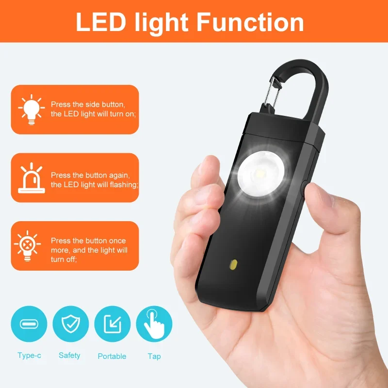 Latarka LED do samoobrony, ład – Personal Alarm Keychain recenzja i cena